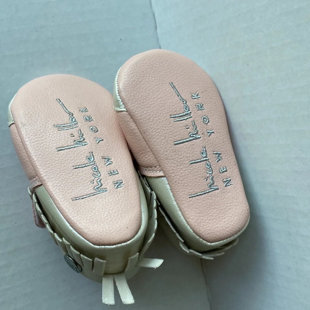 Nicole Miller New York unicorn baby crib shoes